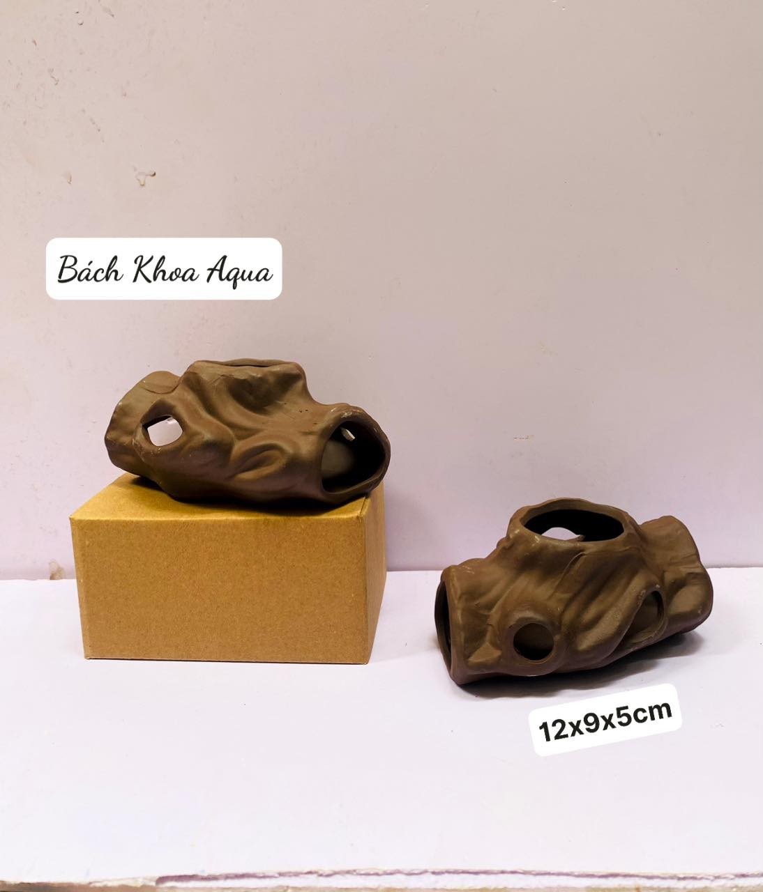 Gốm giả lũa trang trí bể cá